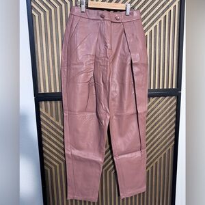 Forever 21 Blush Leather Trousers